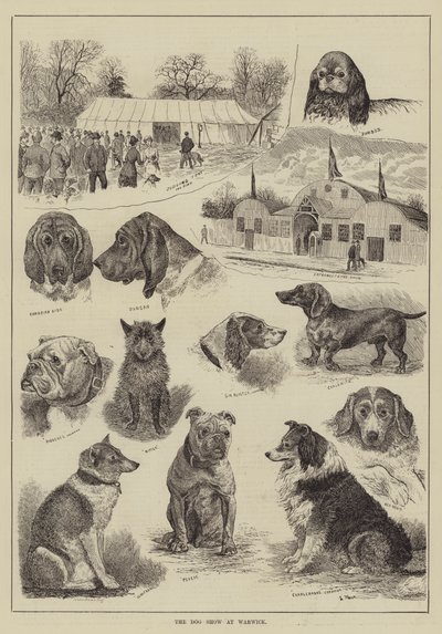ワーウィックでのドッグショー 作： Louis Wain